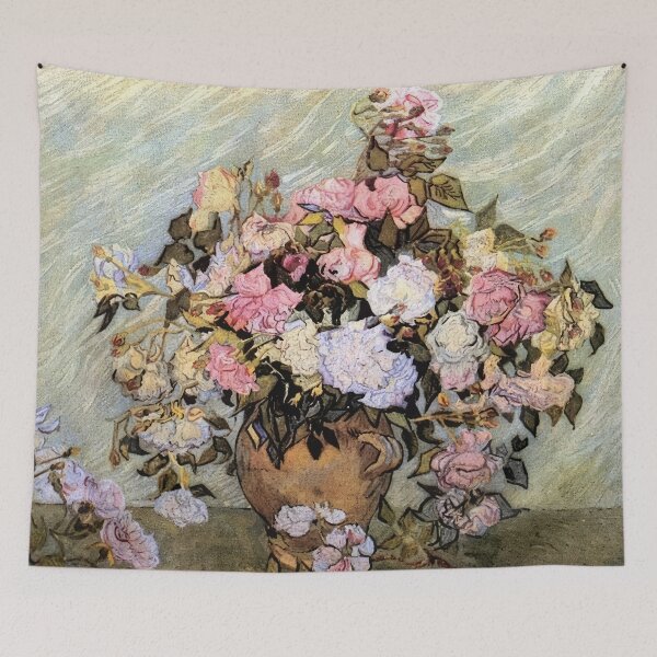 Item preview, Still Life Vase with Roses - 1890; Saint-rémy-de-provence, France designed and sold by MashaQo.