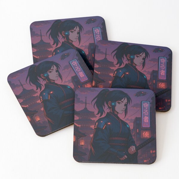 Item preview, Cyber Samurai – Neon Silence designed and sold by Color Verse1.