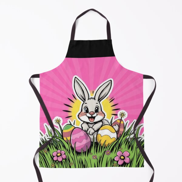 Item preview, cute Easter bunny  with colored eggs in the grass,Happy Easter,Easter Day,easter illustration,Easter designed and sold by Expressions-Sel.
