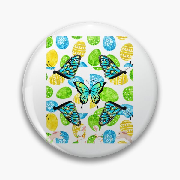 Item preview, King's Easter Hunt | Easter Hunt | Easter Eggs | Eggs | Easter | Easter Design | Blue | Yellow | White | Butterfly | Butterflies | Green  designed and sold by Kingcls.