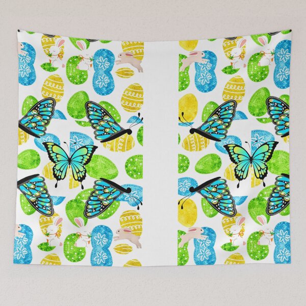 Item preview, King's Easter Hunt | Easter Hunt | Easter Eggs | Eggs | Easter | Easter Design | Blue | Yellow | White | Butterfly | Butterflies | Green  designed and sold by Kingcls.