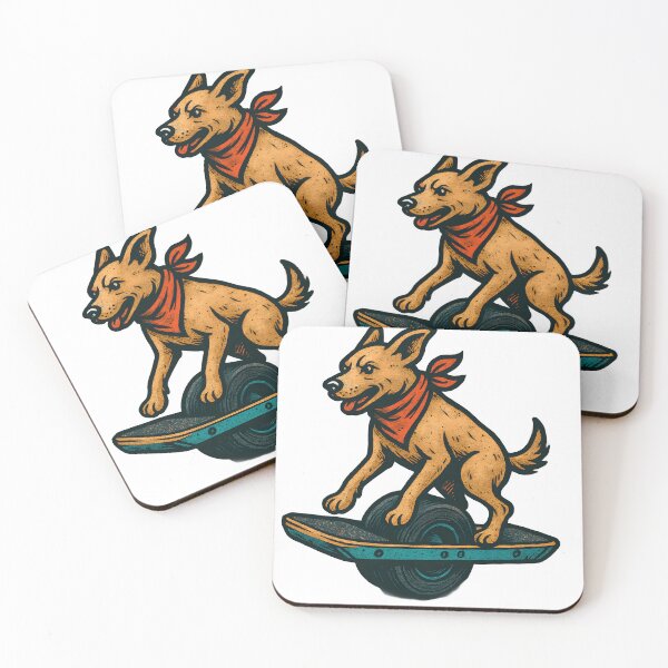 Item preview, Skater Dog on Onewheel – Bold Sticker Style designed and sold by Boombox Theory.