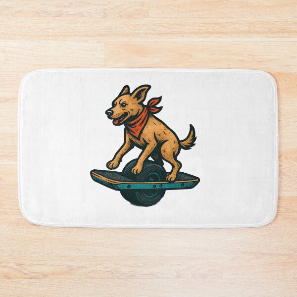 Item preview, Skater Dog on Onewheel – Bold Sticker Style designed and sold by Boombox Theory.