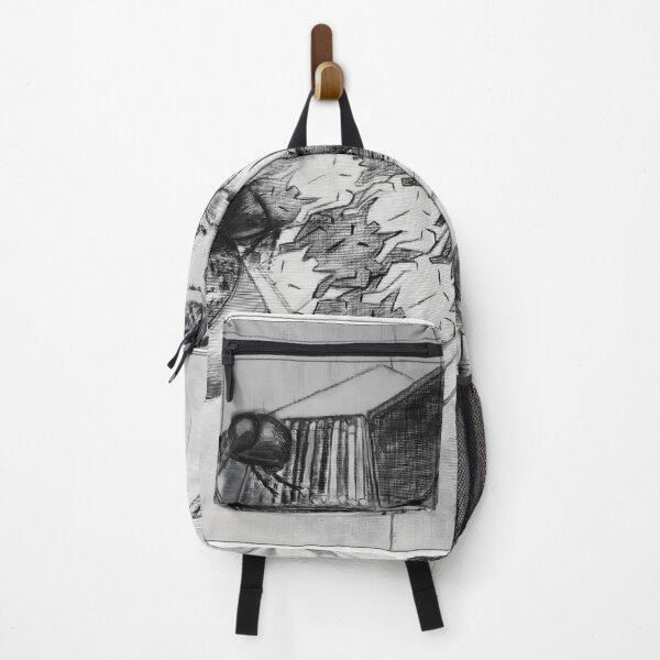 Item preview, Beetles Escaping from Tessellation – Escher-Inspired Insect Art in Black and White designed and sold by Richards little art shop.