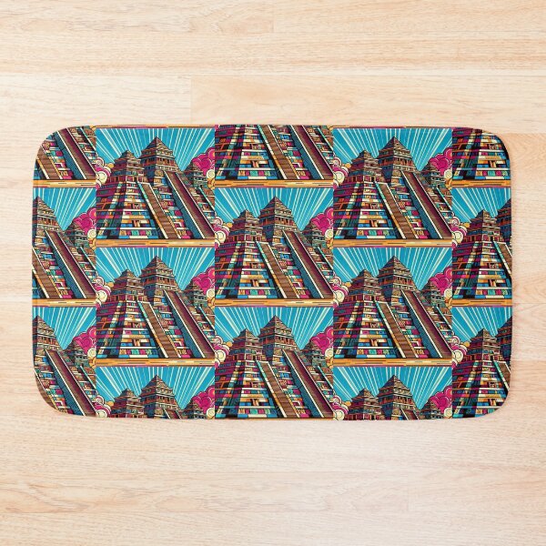 Item preview, colorful ancient aztek pyramids designed and sold by Dogandesighn.
