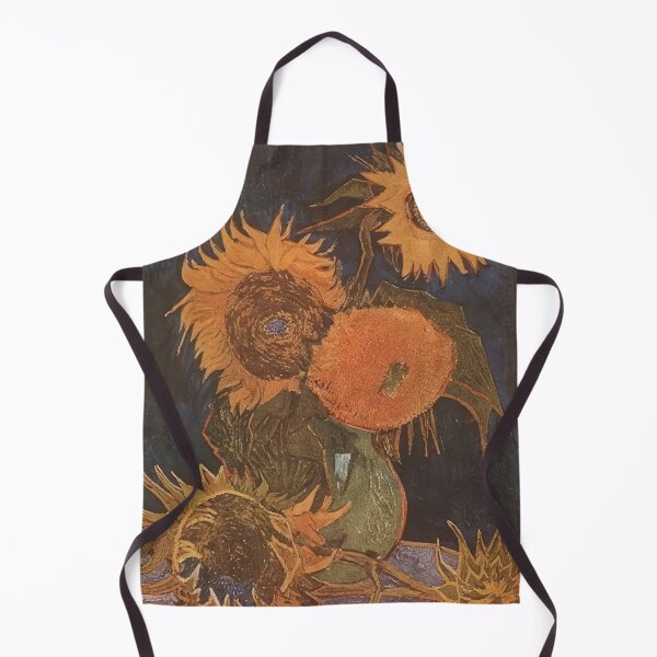 Item preview, Still Life Vase with Five Sunflowers - 1888; Arles, Bouches-du-Rhône, France designed and sold by MashaQo.