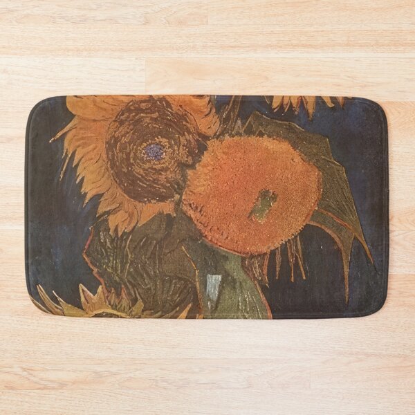 Item preview, Still Life Vase with Five Sunflowers - 1888; Arles, Bouches-du-Rhône, France designed and sold by MashaQo.