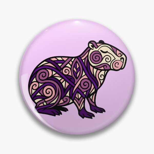 Item preview, Intricate capybara designed and sold by SpectrumShine.