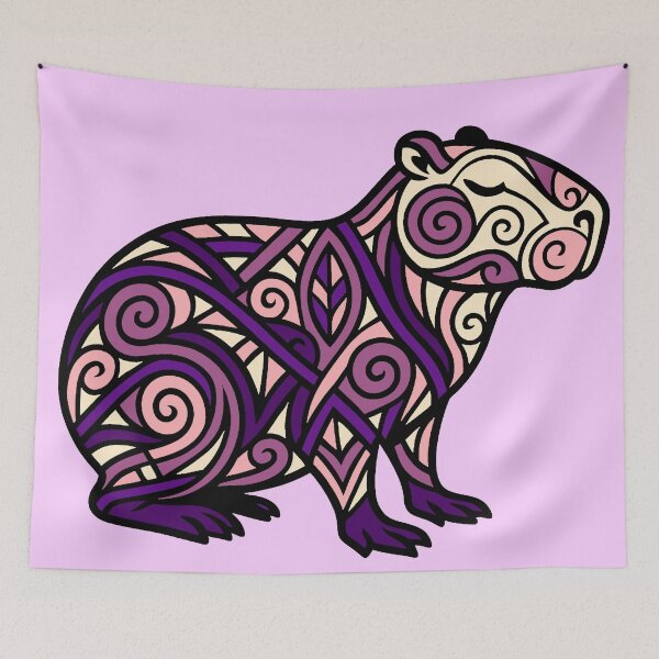 Item preview, Intricate capybara designed and sold by SpectrumShine.