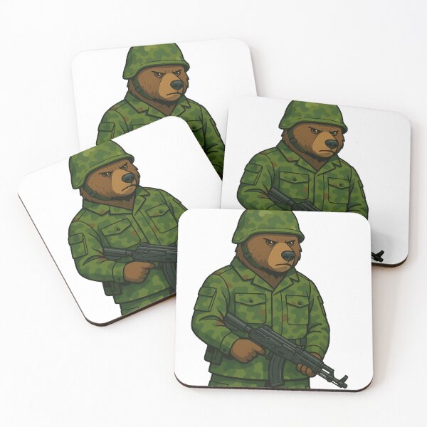 Item preview, Soldier Alpha Bear with a big bun. designed and sold by Lunaria Arts.