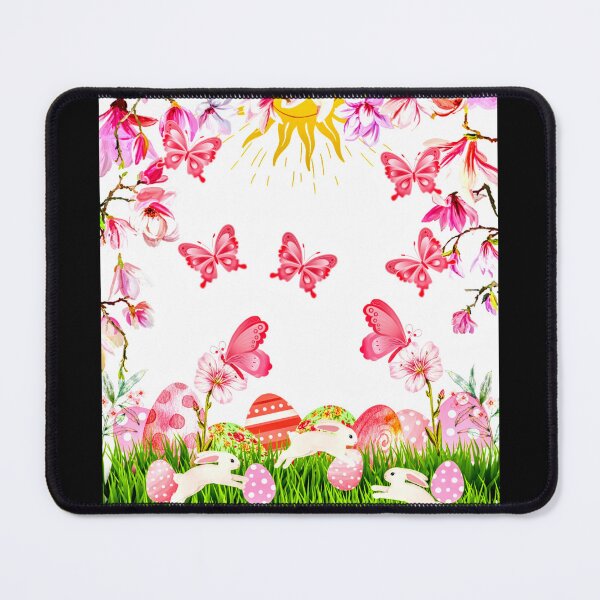 Item preview, King's Easter Hunt | Easter Hunt | Easter Eggs | Easter | Easter Design | Pink | Butterfly | Butterflies | Rabbit | Bunny | Flowers | Sunny  designed and sold by Kingcls.