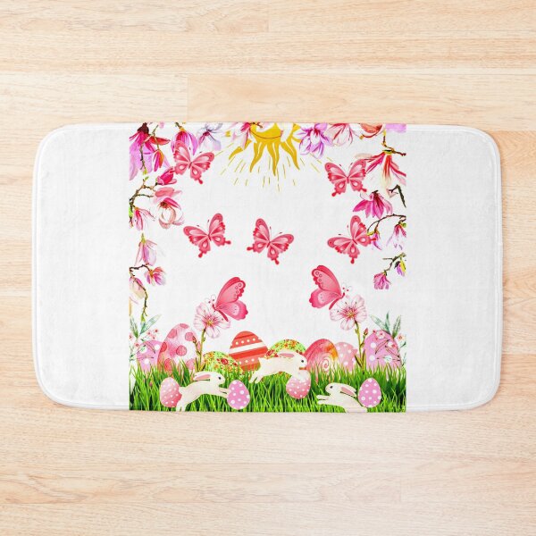 Item preview, King's Easter Hunt | Easter Hunt | Easter Eggs | Easter | Easter Design | Pink | Butterfly | Butterflies | Rabbit | Bunny | Flowers | Sunny  designed and sold by Kingcls.