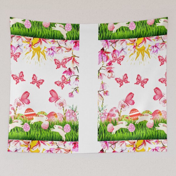 Item preview, King's Easter Hunt | Easter Hunt | Easter Eggs | Easter | Easter Design | Pink | Butterfly | Butterflies | Rabbit | Bunny | Flowers | Sunny  designed and sold by Kingcls.