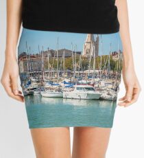 Yachts in the old port of La Rochelle Mini Skirt