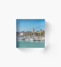 Yachts in the old port of La Rochelle Acrylic Block
