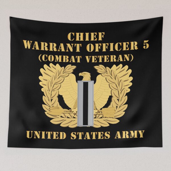 Artikelvorschau, Armee - Chief Warrant Officer - CW05 - Kriegsveteran - Flach - Adler und Balken X 300 entworfen und verkauft von Military Insignia Products.