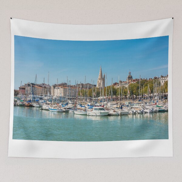 Item preview, Yachts in the old port of La Rochelle  designed and sold by dvoevnore.