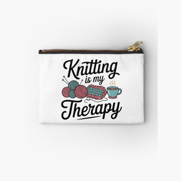Item preview, Knitting is My Therapy designed and sold by CraftsEtc.