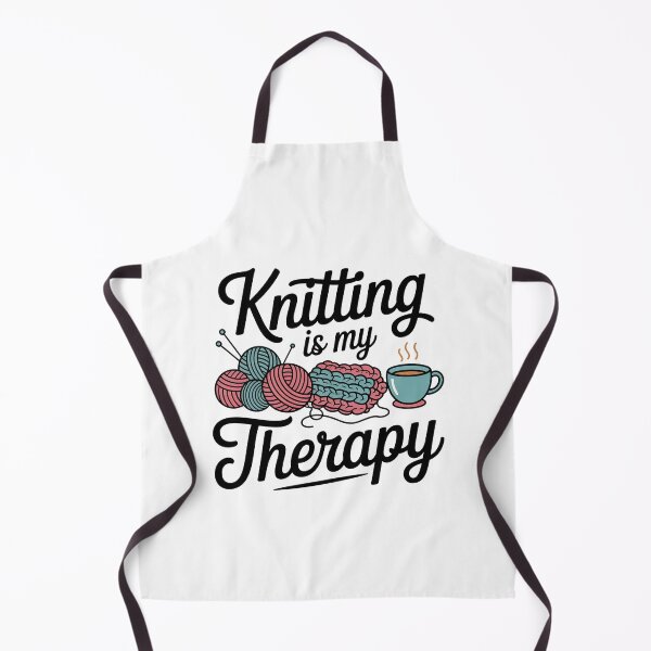 Item preview, Knitting is My Therapy designed and sold by CraftsEtc.