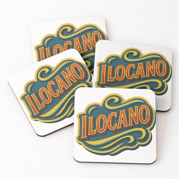 Item preview, Ilocano Lettering with Swirling Retro Motif designed and sold by Places On Earth.