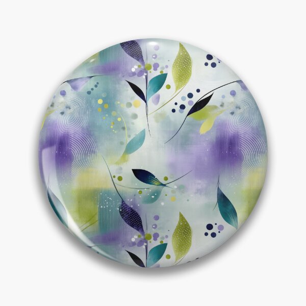 Item preview, Dreamy Abstract Leaves – Jade, Lavender & Mist Pattern designed and sold by Moisky Patterns.