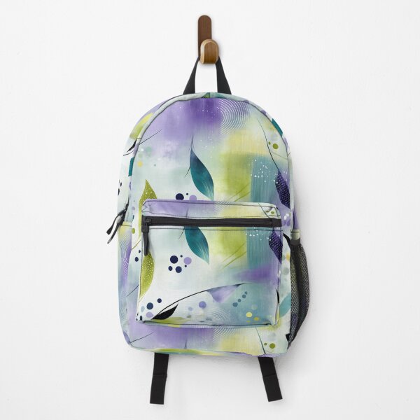 Item preview, Dreamy Abstract Leaves – Jade, Lavender & Mist Pattern designed and sold by Moisky Patterns.