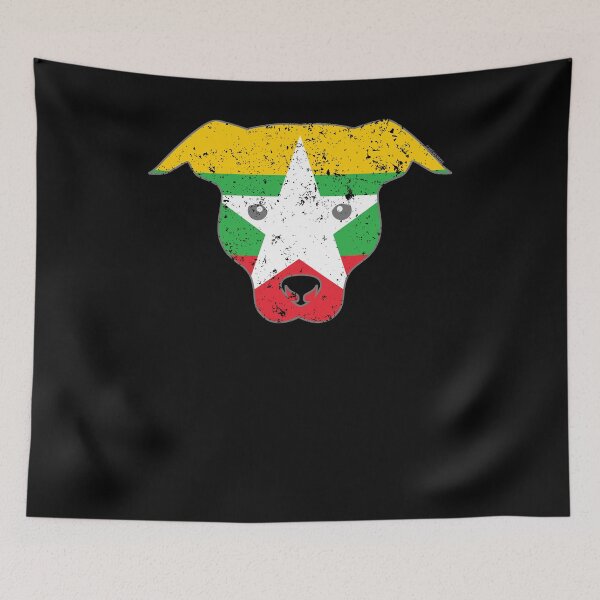 Item preview, Dog Owner Myanmar Flag designed and sold by shoppzee.
