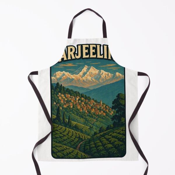 Item preview, Darjeeling Town with Kanchenjunga Himalayas India designed and sold by Places On Earth.