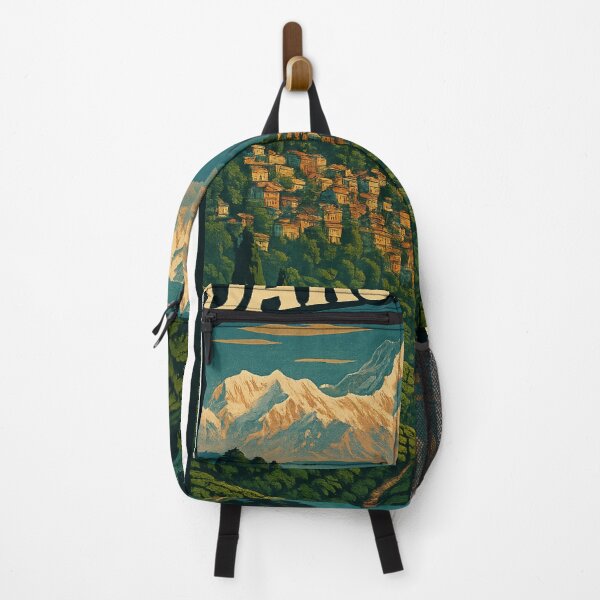 Item preview, Darjeeling Town with Kanchenjunga Himalayas India designed and sold by Places On Earth.