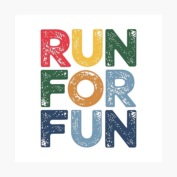 Item preview, run for fun designed and sold by jkrphoto.