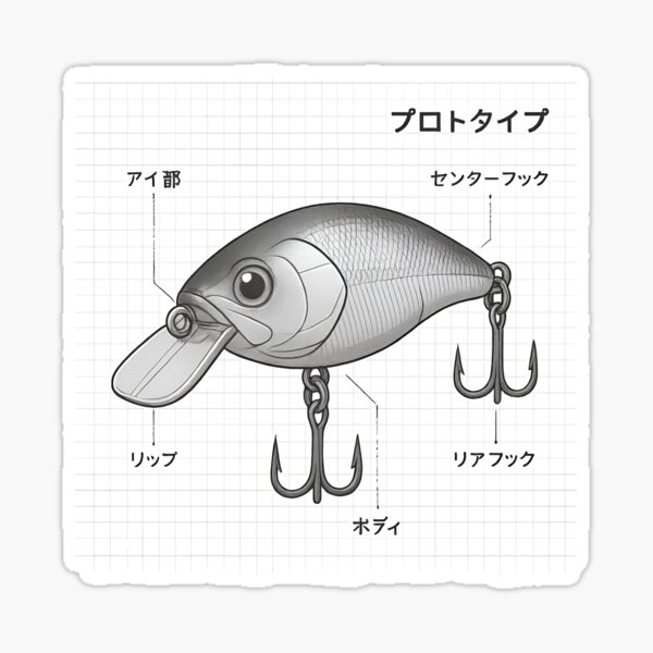 Vista previa del artículo con la obra «Hardbait Prototipo Wobbler japonés», diseñado y vendido por MPAlex.
