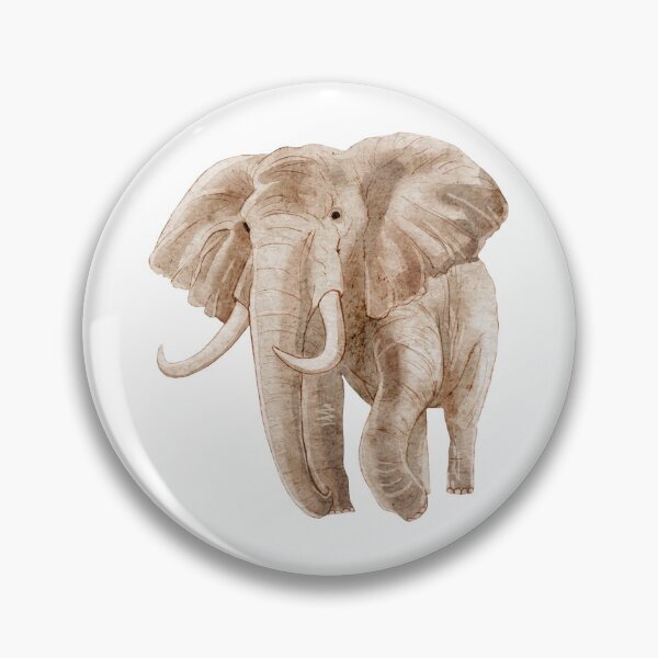 Item preview, Watercolor safari-themed of elephant, hand-painted animal  designed and sold by Art-Beans.
