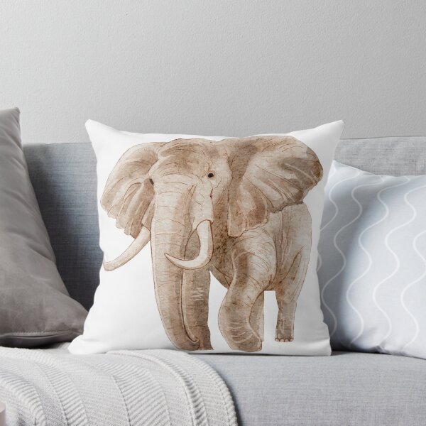 Item preview, Watercolor safari-themed of elephant, hand-painted animal  designed and sold by Art-Beans.