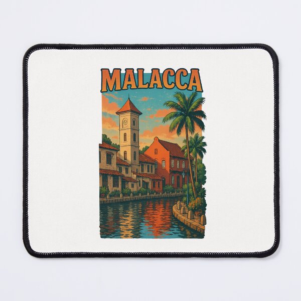 Item preview, Malacca River Colonial Clock Tower Malaysia designed and sold by Places On Earth.