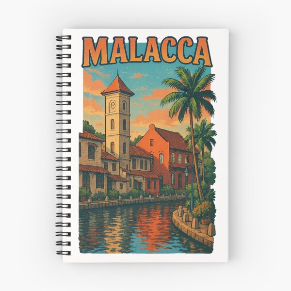 Item preview, Malacca River Colonial Clock Tower Malaysia designed and sold by Places On Earth.
