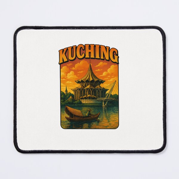 Item preview, Kuching Sarawak Sunset Over State Assembly designed and sold by Places On Earth.
