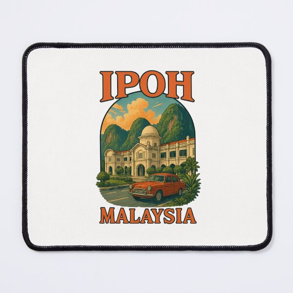Item preview, Ipoh Railway Station and Vintage Ambassador Car Malaysia designed and sold by Places On Earth.