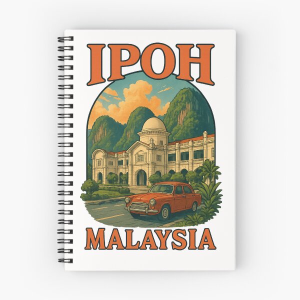 Item preview, Ipoh Railway Station and Vintage Ambassador Car Malaysia designed and sold by Places On Earth.