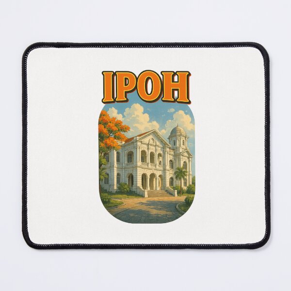 Item preview, Ipoh Colonial Mansion and Blooming Flame Tree Malaysia designed and sold by Places On Earth.