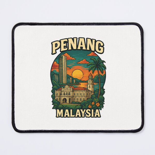 Item preview, Penang Georgetown Skyline and Colonial Clock Tower designed and sold by Places On Earth.