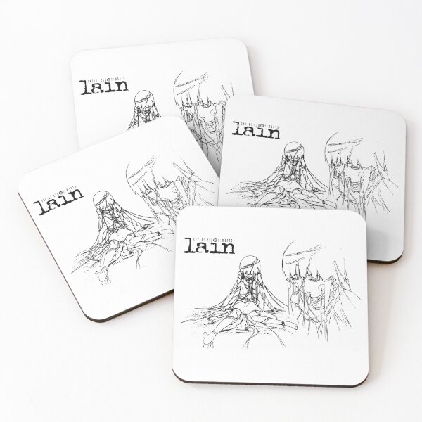Item preview, Lain Wired Up - black print designed and sold by R-A Designs.