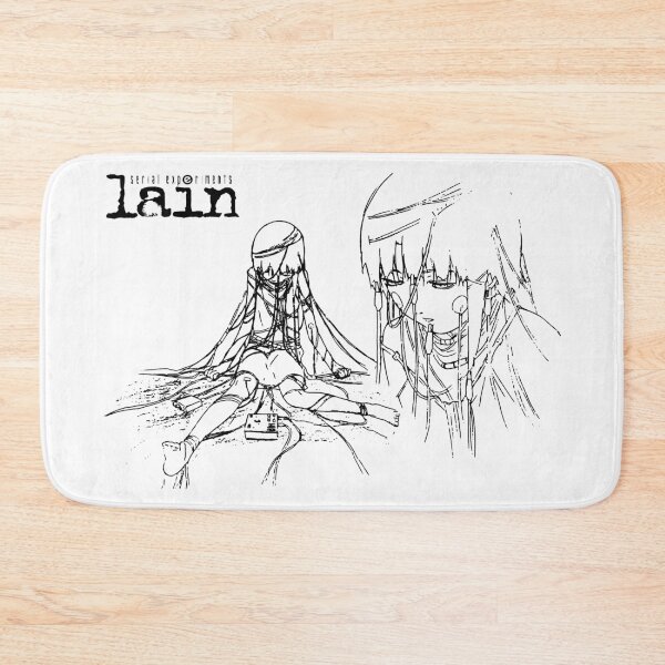 Item preview, Lain Wired Up - black print designed and sold by R-A Designs.