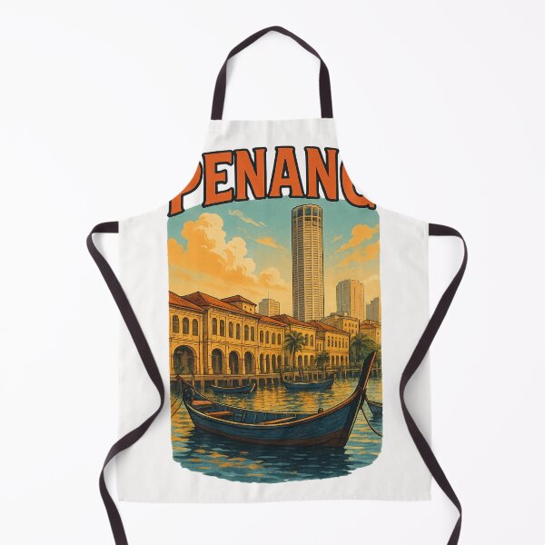 Item preview, Penang Waterfront Shophouses and Komtar Tower View designed and sold by Places On Earth.