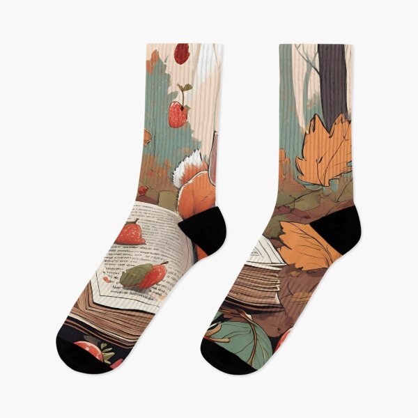 Item preview, Falling Books & Forest Fruits designed and sold by Wildflowerinc.