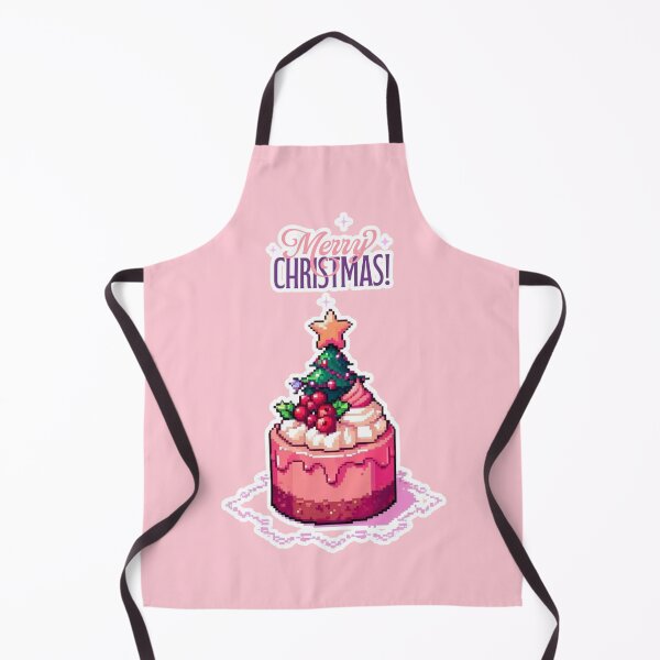 Item preview, Christmas pixelated Cake, christmas dinner, foodie, pink dessert, sweets, pastry, food designed and sold by Sugar Wisdom .