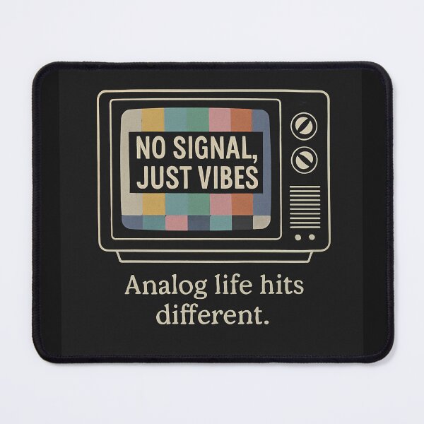 Item preview, No Signal, Just Vibes – Retro TV Test Pattern Glitch Design | 90s Analog Aesthetic Shirt & Sticker designed and sold by Laugh & Rewind .