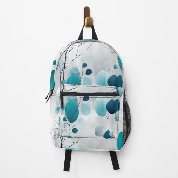 Item preview, Teal Mist – Minimal Botanical Watercolor Pattern with Soft Gradient Berries designed and sold by Moisky Patterns.