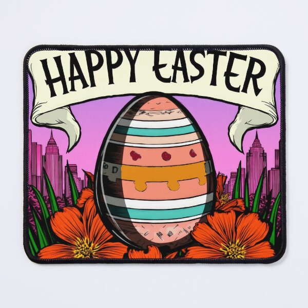 Item preview, Easter egg colored with flowers vintage,Happy Easter,Easter Day,easter illustration designed and sold by Expressions-Sel.