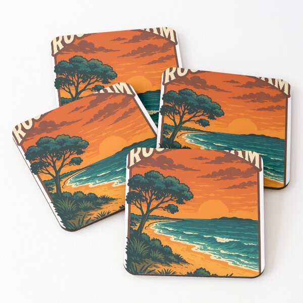 Item preview, Rockingham Coastal Dusk with Australian Flora designed and sold by Places On Earth.