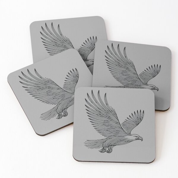 Item preview, Flying Eagle - Minimalist Line Art Drawing designed and sold by Wild-way Art.